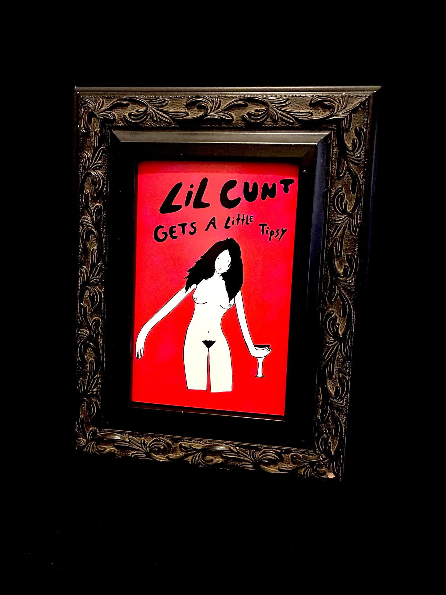 Lil Cunt Gets A Little Tipsy (Postcard)