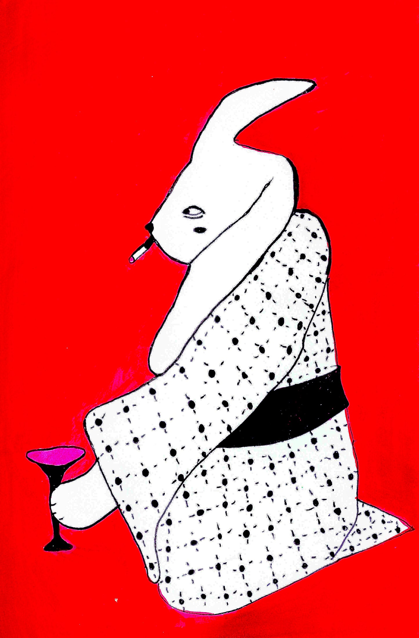 Kimono Bunny (Postcard)