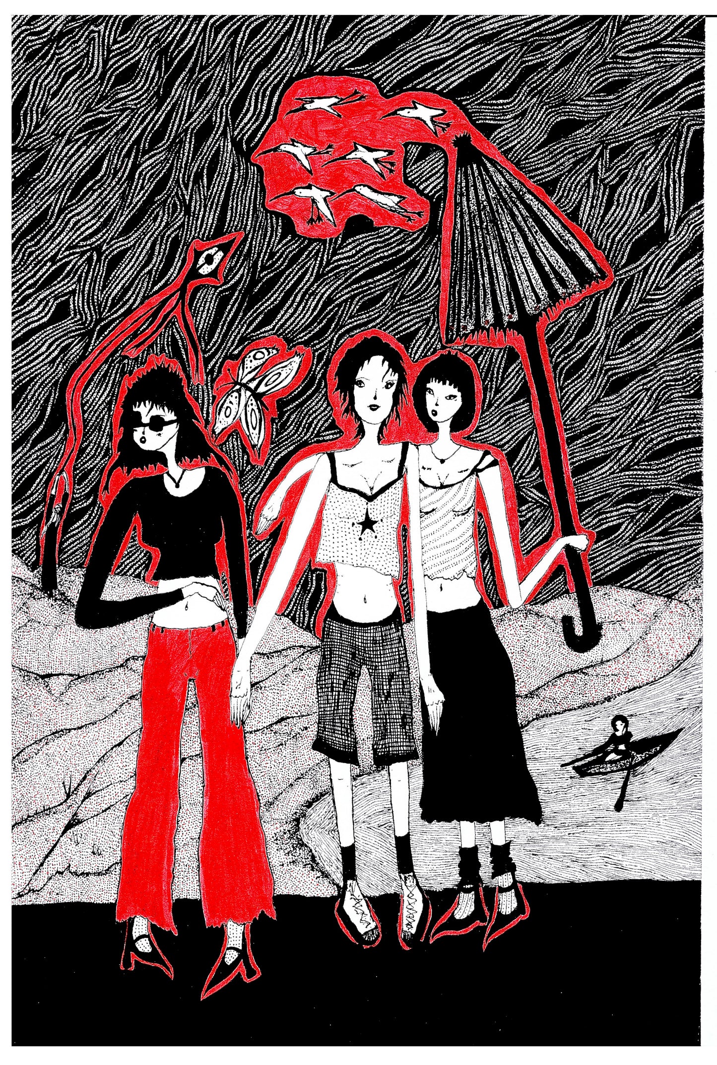 Friends In Red